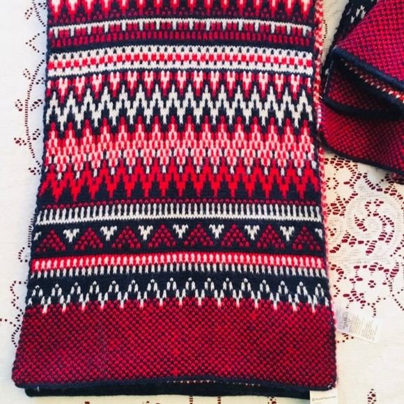 NWT OLD NAVY Fair Isle Knit Scarf - Picture 5 of 8